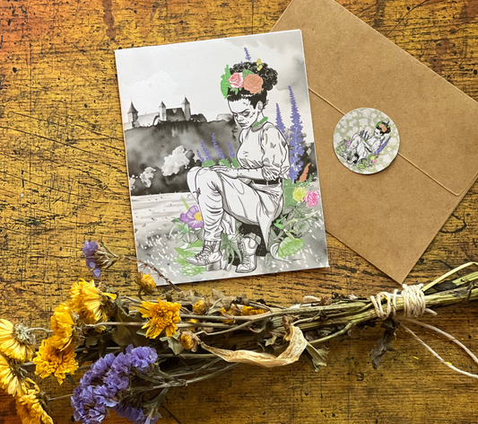 Botanical Bride Card