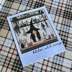 Kitchen Witch Energy Sticker