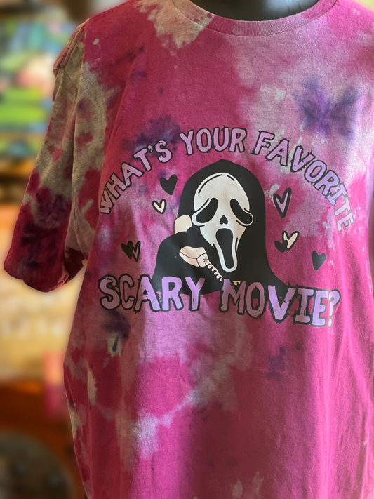 What's Your Favorite Scary Movie Tie Dye Shirt